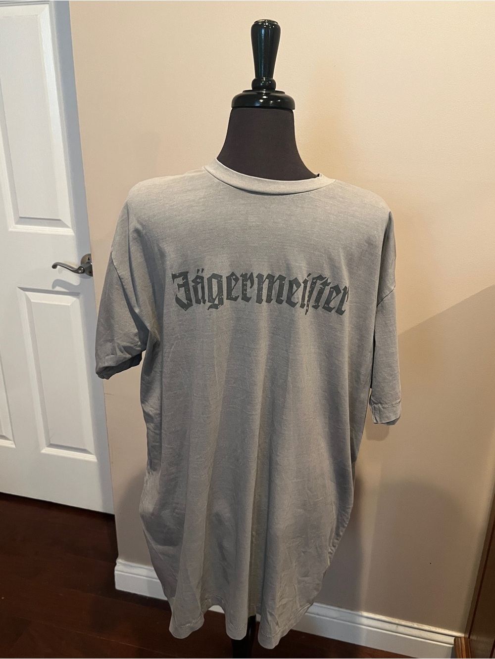Jagermeister Light Gray Logo Short Sleeve Tee - NEW